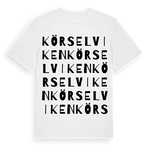 Körselviken ordlek t-shirt – ekologisk bomull t-shirt från PinShirt