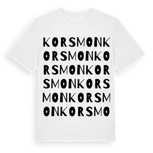 Korsmon ordlek t-shirt – ekologisk bomull t-shirt från PinShirt
