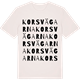 Vintage White t-shirt med Korsvägarna ordlek t-shirt