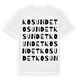 Kosundet ordlek t-shirt