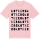 Pink Cotton t-shirt med Kotberg ordlek t-shirt