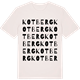 Vintage White t-shirt med Kotberg ordlek t-shirt