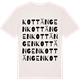 Vintage White t-shirt med Kottängen ordlek t-shirt