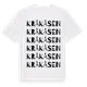 White t-shirt med Kråkåsen ordlek t-shirt