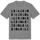 Mid Heather Gray t-shirt med Krakerud ordlek t-shirt