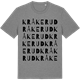 Mid Heather Gray t-shirt med Kråkerud ordlek t-shirt