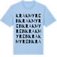 Blue Soul t-shirt med Krakmyren ordlek t-shirt