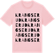 Pink Cotton t-shirt med Krangserud ordlek t-shirt