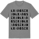 Mid Heather Gray t-shirt med Krangserud ordlek t-shirt