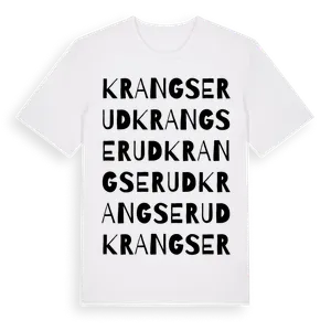 Krangserud ordlek t-shirt – ekologisk bomull t-shirt från Pinshirt