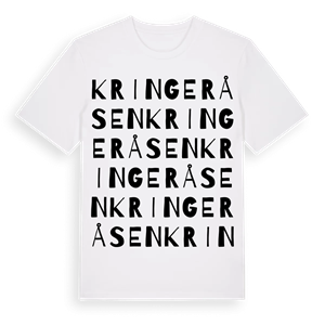 Kringeråsen ordlek t-shirt – ekologisk bomull t-shirt från PinShirt