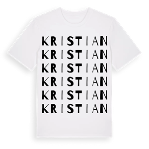 Kristian ordlek t-shirt – ekologisk bomull t-shirt från PinShirt