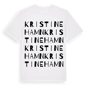 Kristinehamn ordlek t-shirt – ekologisk bomull t-shirt från PinShirt