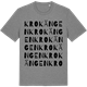 Mid Heather Gray t-shirt med Krokängen ordlek t-shirt