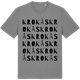 Mid Heather Gray t-shirt med Krokås ordlek t-shirt