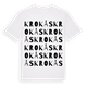 Krokås ordlek t-shirt
