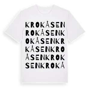 Krokåsen ordlek t-shirt – ekologisk bomull t-shirt från PinShirt