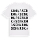 Krokåsen ordlek t-shirt