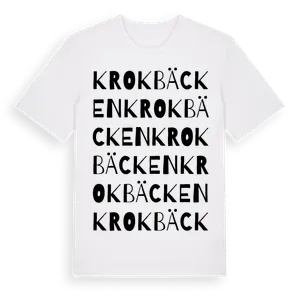 Krokbäcken ordlek t-shirt – ekologisk bomull t-shirt från Pinshirt