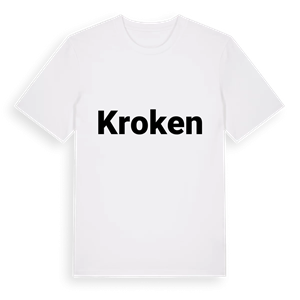 Kroken fetstil t-shirt – ekologisk bomull t-shirt från PinShirt