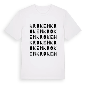 Kroken ordlek t-shirt – ekologisk bomull t-shirt från PinShirt