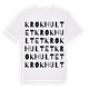 Krokhultet ordlek t-shirt