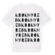 Krokmyren ordlek t-shirt