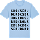 Blue Soul t-shirt med Krokserud ordlek t-shirt
