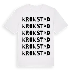 Krokstad ordlek t-shirt – ekologisk bomull t-shirt från Pinshirt