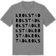 Mid Heather Gray t-shirt med Krokstad ordlek t-shirt