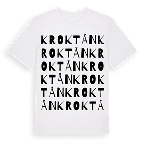 Kroktån ordlek t-shirt – ekologisk bomull t-shirt från Pinshirt
