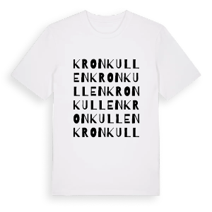 Kronkullen ordlek t-shirt – ekologisk bomull t-shirt från PinShirt