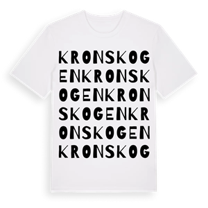 Kronskogen ordlek t-shirt – ekologisk bomull t-shirt från Pinshirt