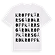 White t-shirt med Kroppkärrs gård ordlek t-shirt