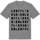 Mid Heather Gray t-shirt med Kroppkärrs gård ordlek t-shirt