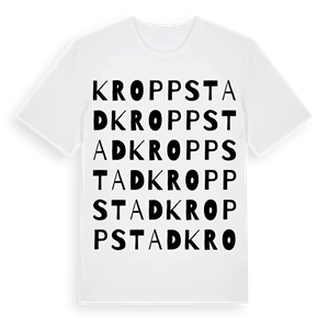 Kroppstad ordlek t-shirt – ekologisk bomull t-shirt från PinShirt