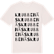 Vintage White t-shirt med Krubbenäs ordlek t-shirt