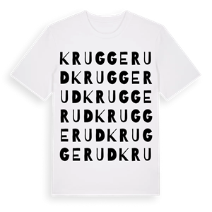 Kruggerud ordlek t-shirt – ekologisk bomull t-shirt från PinShirt