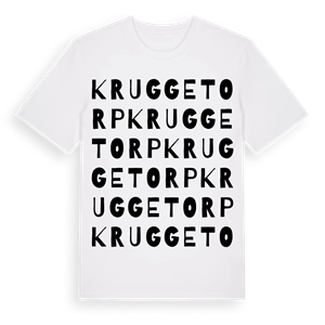 Kruggetorp ordlek t-shirt – ekologisk bomull t-shirt från PinShirt