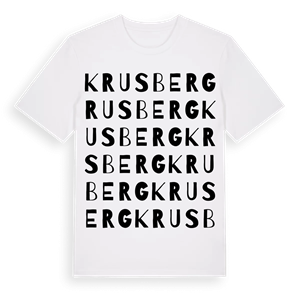 Krusberg ordlek t-shirt – ekologisk bomull t-shirt från PinShirt
