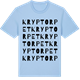 Blue Soul t-shirt med Kryptorpet ordlek t-shirt