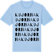 Blue Soul t-shirt med Kujorna ordlek t-shirt