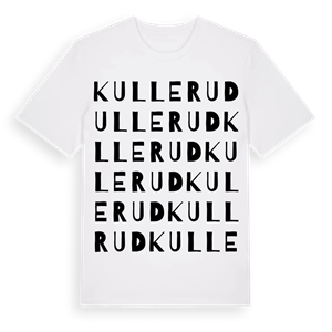 Kullerud ordlek t-shirt – ekologisk bomull t-shirt från Pinshirt