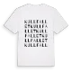 Kullfallet ordlek t-shirt