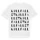 Kullfallet ordlek t-shirt