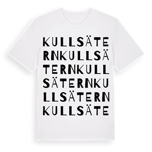 Kullsätern ordlek t-shirt – ekologisk bomull t-shirt från PinShirt