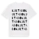 White t-shirt med Kultabo ordlek t-shirt