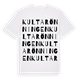 White t-shirt med Kultarönningen ordlek t-shirt