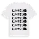 White t-shirt med Kummelön ordlek t-shirt