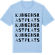 Blue Soul t-shirt med Kungens rastplats ordlek t-shirt